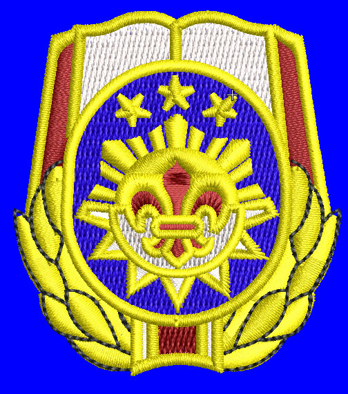 Corporate Blazer Crest — embroidery digitizing sample by DST Studio